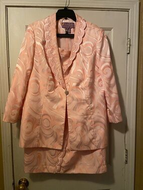 S.O.G.I.C. Pink Embellished Church Suit Jacket